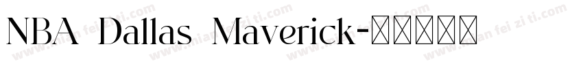 NBA Dallas Maverick字体转换
